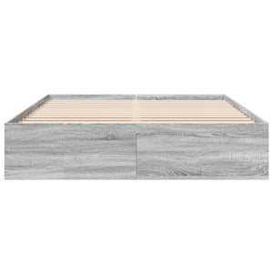 Πλαίσιο Κρεβατιού Γκρι Sonoma 150x200 εκ. Επεξεργασμένο Ξύλο