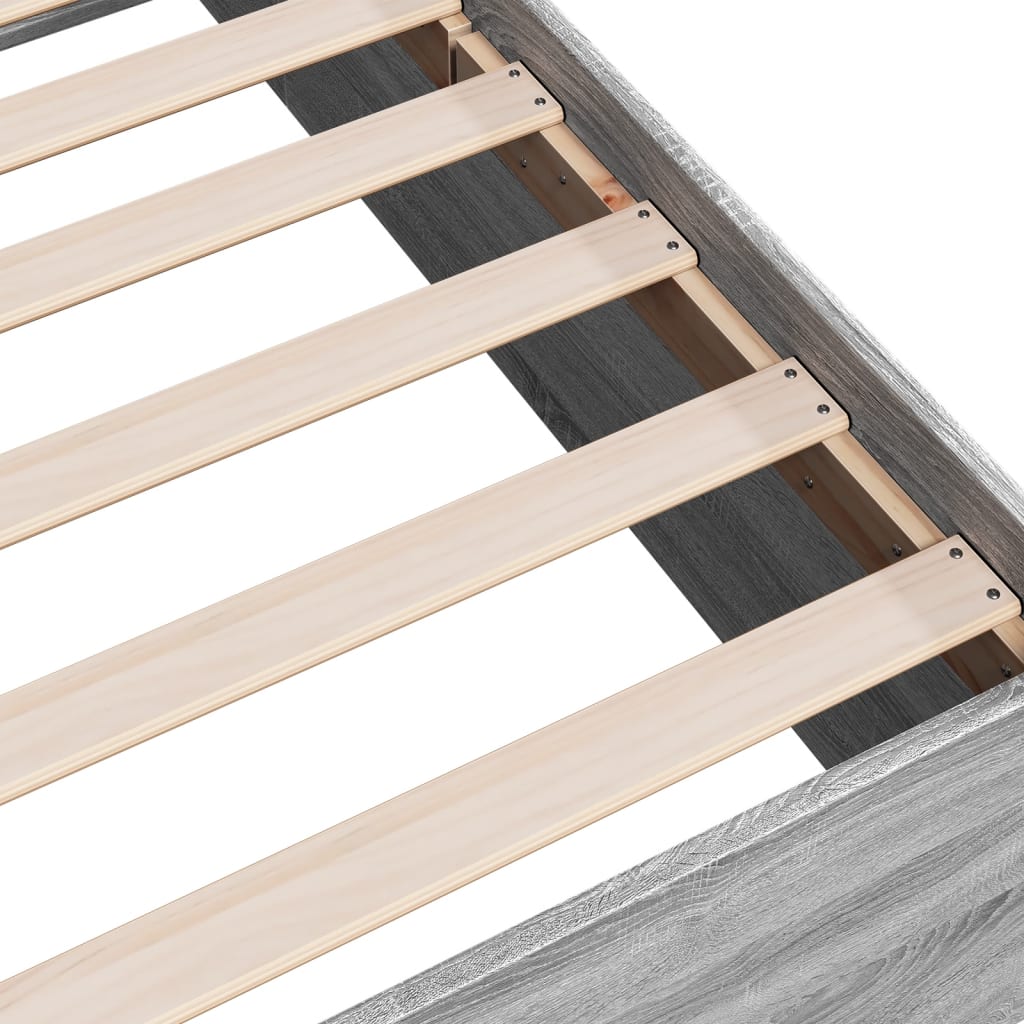 Πλαίσιο Κρεβατιού Γκρι Sonoma 120x200 εκ. Επεξεργασμένο Ξύλο