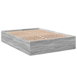 Πλαίσιο Κρεβατιού Γκρι Sonoma 135x190 εκ. Επεξεργασμένο Ξύλο
