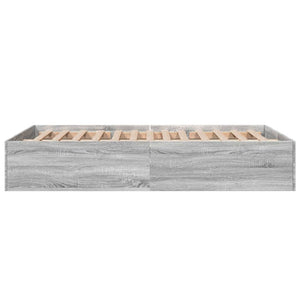 Πλαίσιο Κρεβατιού Γκρι Sonoma 120 x 190 εκ. Επεξεργασμένο Ξύλο