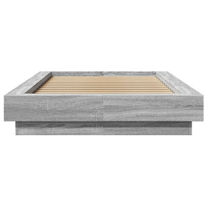 Πλαίσιο Κρεβατιού με LED Γκρι Sonoma 90x200 εκ. Επεξεργ. Ξύλο