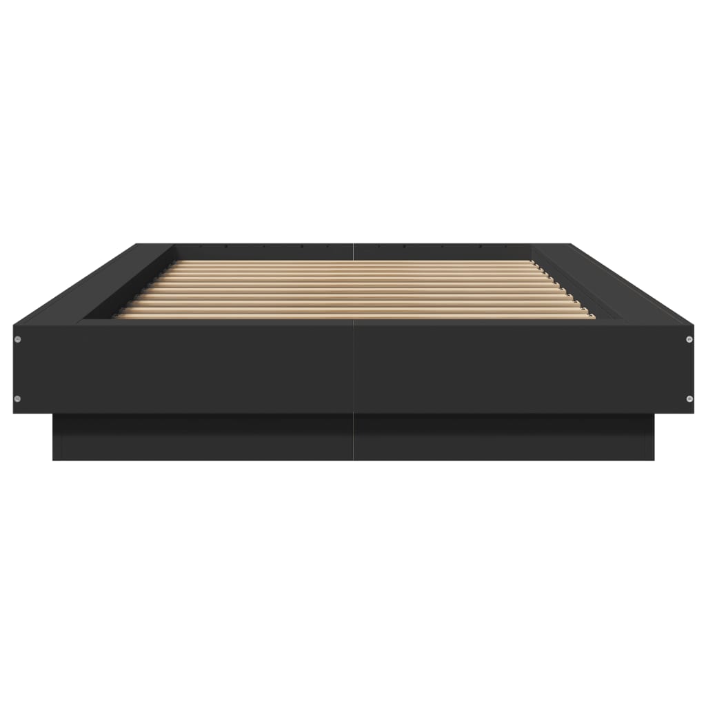 Πλαίσιο Κρεβατιού Μαύρο 90 x 200 εκ. Επεξεργασμένο Ξύλο