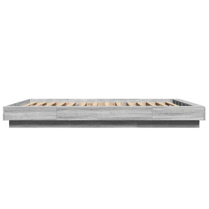 Πλαίσιο Κρεβατιού Γκρι Sonoma 140x190 εκ. Επεξεργασμένο Ξύλο