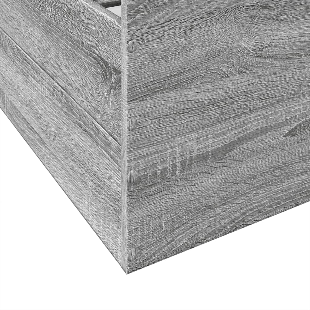 Πλαίσιο Κρεβατιού με συρτάρια Γκρι sonoma 120x200εκ. Επεξ. Ξύλο