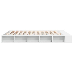 Πλαίσιο Κρεβατιού Λευκό 180 x 200 εκ. Επεξεργ. Ξύλο