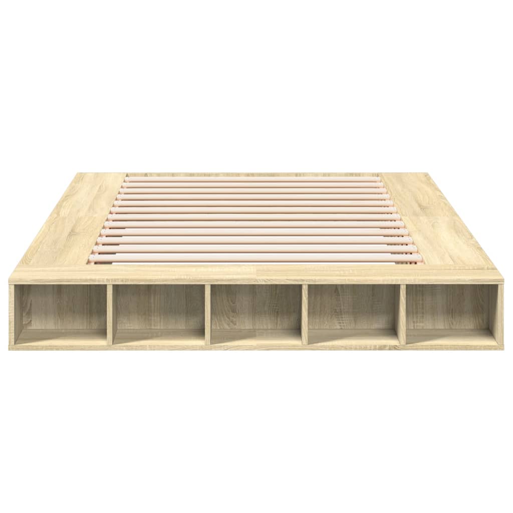 Πλαίσιο Κρεβατιού Sonoma Δρυς 150x200 εκ. Επεξεργασμένο Ξύλο