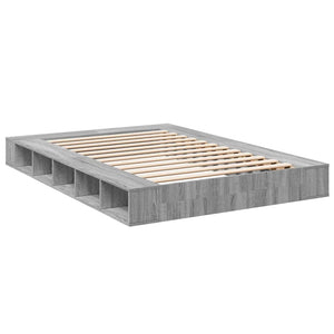 Πλαίσιο Κρεβατιού Γκρι Sonoma 140x200 εκ. Επεξεργασμένο Ξύλο