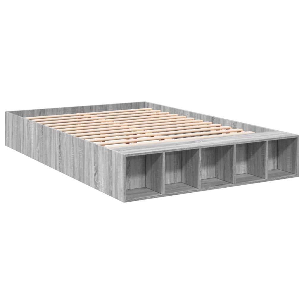 Πλαίσιο Κρεβατιού Γκρι Sonoma 150x200 εκ. Επεξεργασμένο Ξύλο