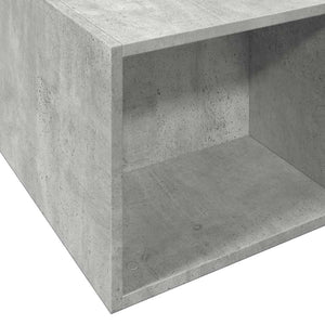 Πλαίσιο Κρεβατιού Γκρι Σκυροδέματος 140x190 εκ. Επεξεργ. Ξύλο