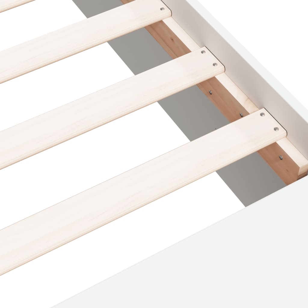 Πλαίσιο Κρεβατιού Λευκό 100 x 200 εκ. Επεξεργ. Ξύλο