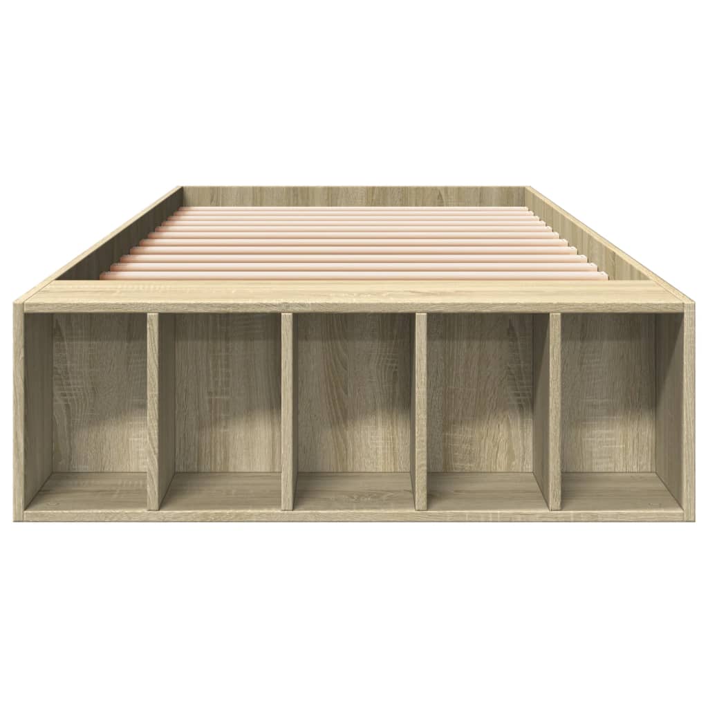 Πλαίσιο Κρεβατιού Sonoma Δρυς 75 x 190 εκ. Επεξεργασμένο Ξύλο