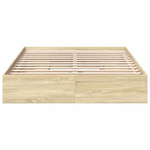 Πλαίσιο Κρεβατιού με συρτάρια Sonoma Δρυς 160x200εκ. Επεξ. Ξύλο