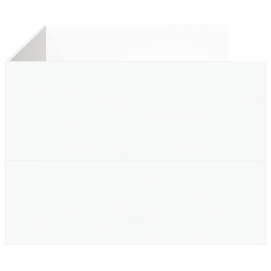 Καναπές Κρεβάτι με Συρτάρια Χωρίς Στρώμα Λευκό 100x200 εκ.