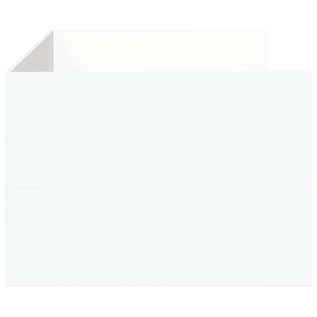 Καναπές Κρεβάτι με Συρτάρια Χωρίς Στρώμα Λευκός 75x190 εκ. - Pakobazaar