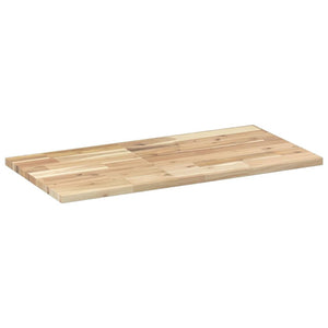 Ράφια Κρεμαστά 2 Τεμ. 60x40x2εκ. Ακατέργαστο Μασίφ Ξύλο Ακακίας
