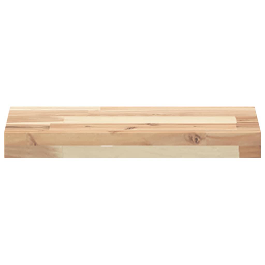 Ράφια Πλωτά 2 τεμ. 40x20x4 εκ. από Μασίφ Ξύλο Ακακίας - Pakobazaar