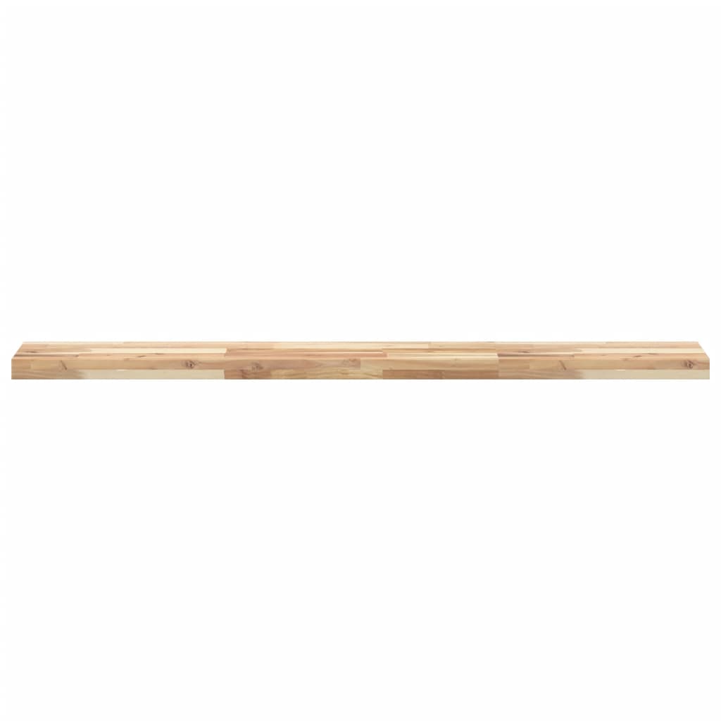 Ράφια Πλωτά 2 τεμ. 120x20x4 εκ. από Μασίφ Ξύλο Ακακίας - Pakobazaar