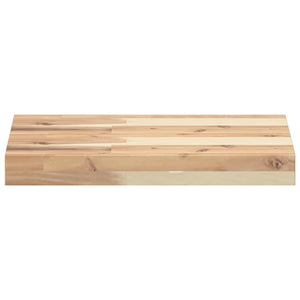 Ράφια Πλωτά 3 τεμ. 60x30x4 εκ. από Μασίφ Ξύλο Ακακίας χωρίς Επεξεργασία - Pakobazaar