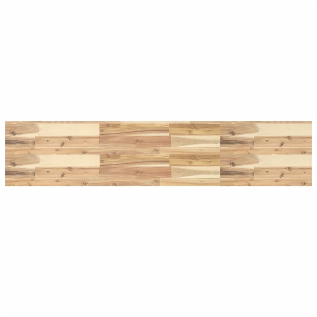 Ράφια Πλωτά 4 τεμ. 120x30x4 εκ. από Μασίφ Ξύλο Ακακίας - Pakobazaar