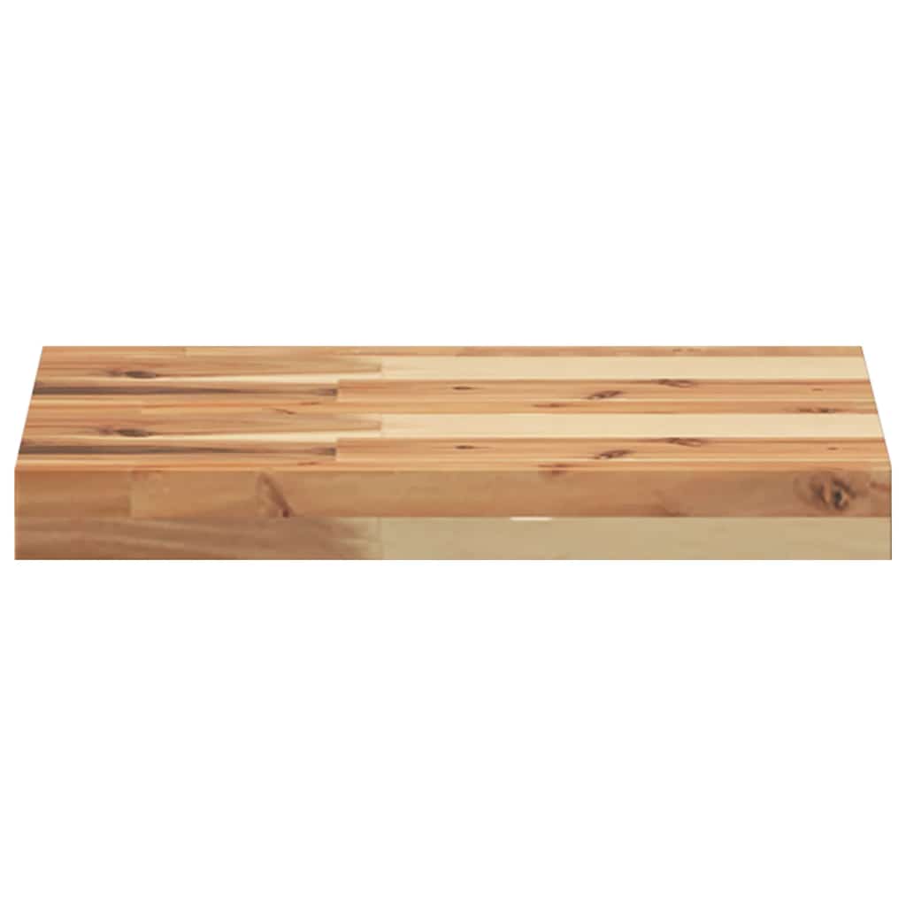 Ράφια Πλωτά 2 τεμ. 40x30x4 εκ. από Μασίφ Ξύλο Ακακίας με Φινίρισμα Λαδιού - Pakobazaar