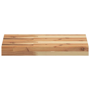 Ράφια Πλωτά 2 τεμ. 40x30x4 εκ. από Μασίφ Ξύλο Ακακίας με Φινίρισμα Λαδιού - Pakobazaar