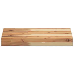 Ράφια Πλωτά 2 τεμ. 60x30x4 εκ. από Μασίφ Ξύλο Ακακίας με Φινίρισμα Λαδιού - Pakobazaar