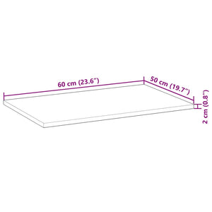 Επιφ. Νιπτήρα Μπάνιου Φινίρισμα Λαδιού 60x50x2 εκ Μασίφ Ακακία - Pakobazaar