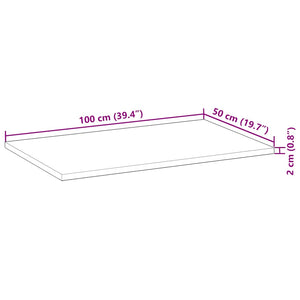 Επιφάνεια Τραπεζιού Φιν. Λαδιού 100x50x2 εκ. Μασίφ Ξύλο Ακακίας