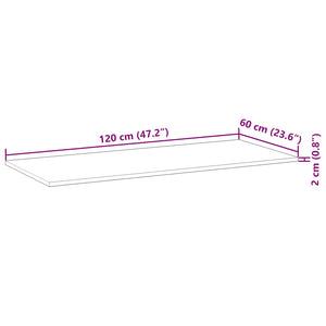 Επιφάνεια Τραπεζιού Φιν. Λαδιού 120x60x2 εκ. Μασίφ Ξύλο Ακακίας