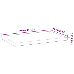 Επιφάνεια Τραπεζιού Φιν. Λαδιού 120x50x4 εκ. Μασίφ Ξύλο Ακακίας