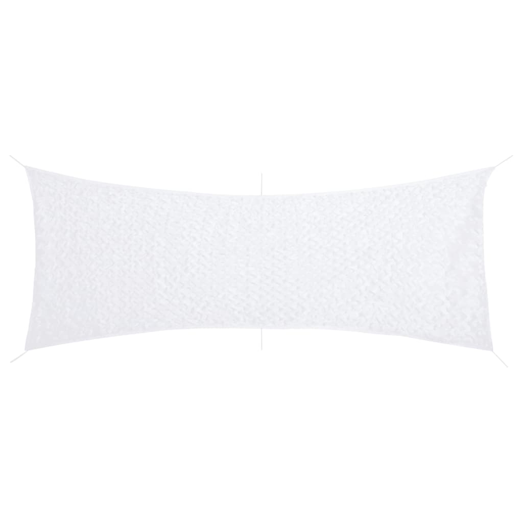 Δίχτυ Σκίασης Παραλλαγής Λευκό 412x144 εκ. με Σάκο Αποθήκευσης - Pakobazaar