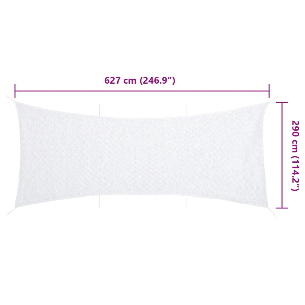 Δίχτυ Σκίασης Παραλλαγής Λευκό 627x290 εκ. με Σάκο Αποθήκευσης - Pakobazaar