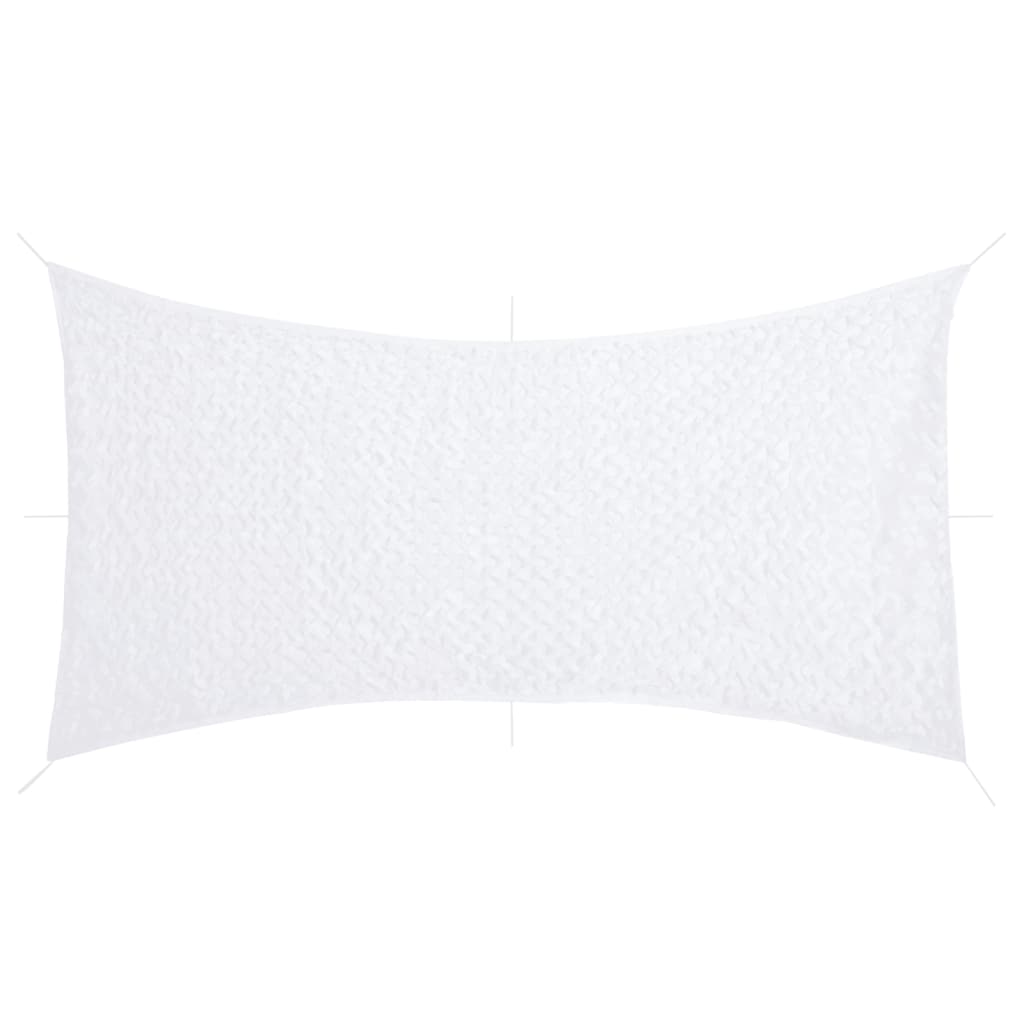 Δίχτυ Σκίασης Παραλλαγής Λευκό 516x400 εκ. με Σάκο Αποθήκευσης - Pakobazaar