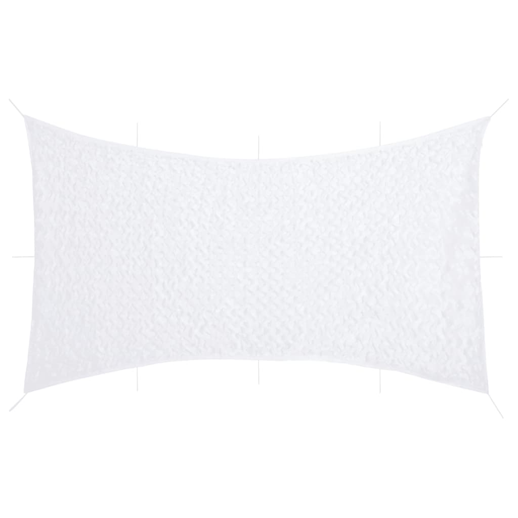Δίχτυ Σκίασης Παραλλαγής Λευκό 816x520 εκ. με Σάκο Αποθήκευσης - Pakobazaar