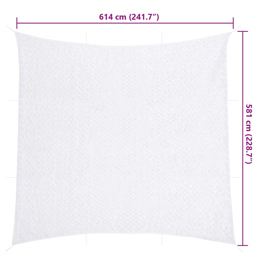 Δίχτυ Σκίασης Παραλλαγής Λευκό 614x581 εκ. με Σάκο Αποθήκευσης - Pakobazaar