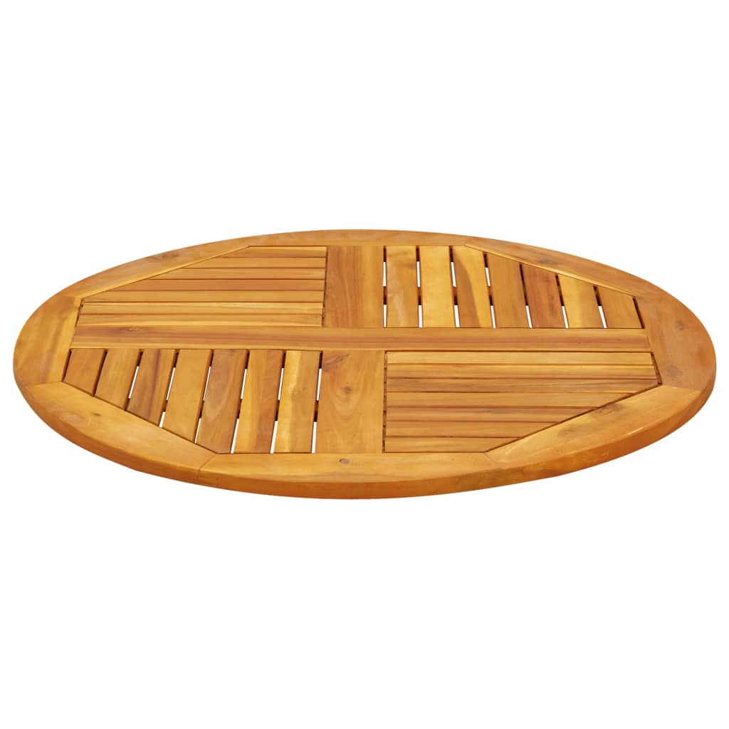 Επιφάνεια Τραπεζιού Στρογγυλή Ø80x2,2 εκ. Μασίφ Ξύλο Ακακίας