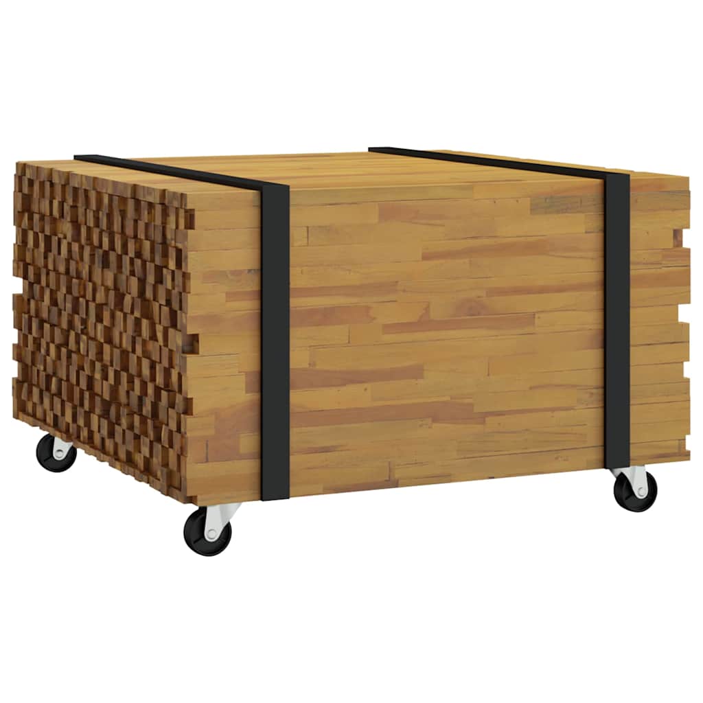 Τραπεζάκι σαλονιού Καφέ 60 x 60 x 38 cm Στερεό Ξύλο Τίκ