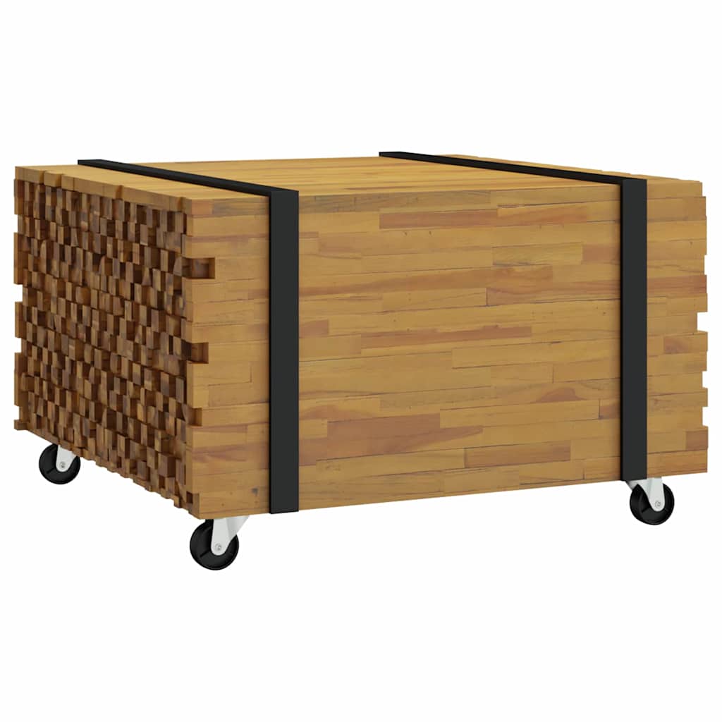 Τραπεζάκι σαλονιού Καφέ 60 x 60 x 38 cm Στερεό Ξύλο Τίκ