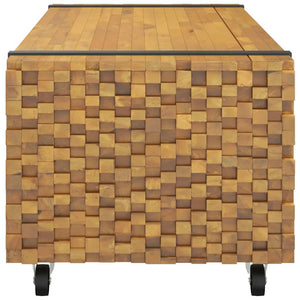 Τραπεζάκι Σαλονιού 110x45x35 εκ. από Μασίφ Ξύλο Teak