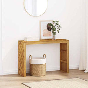 Τραπέζι κονσόλας 110x35x75 cm από μασίφ ξύλο τικ