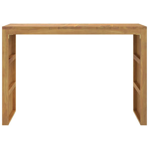 Τραπέζι κονσόλας 110x35x75 cm από μασίφ ξύλο τικ