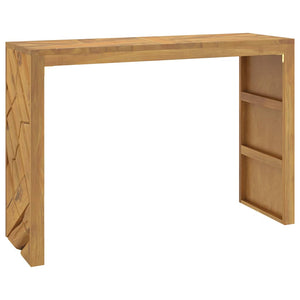 Τραπέζι κονσόλας 110x35x75 cm από μασίφ ξύλο τικ