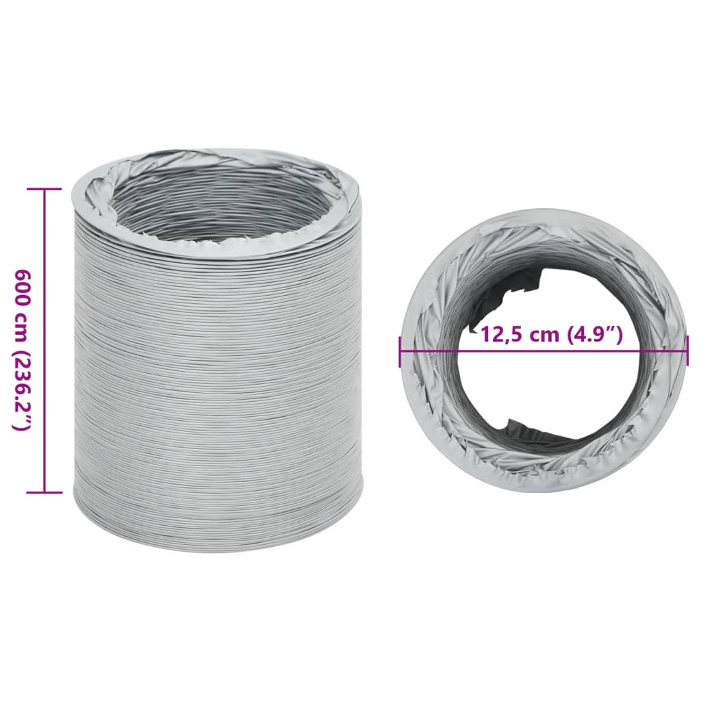 Αγωγός Εξαερισμού 6 μ. Ø12,5 εκ. από PVC