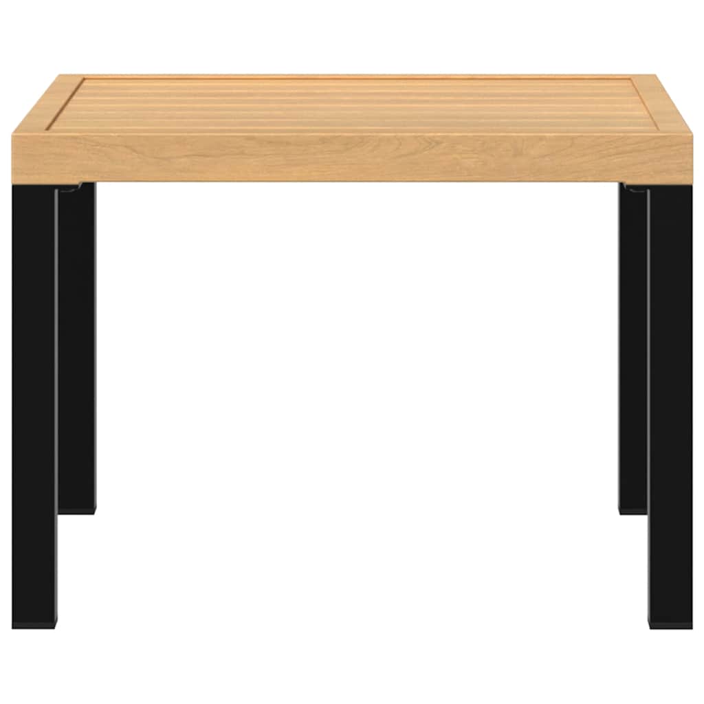Τραπέζι Σαλονιού Κήπου Μαύρο 55x55x39,5 εκ. Ατσάλι Ηλεκτ. Βαφή