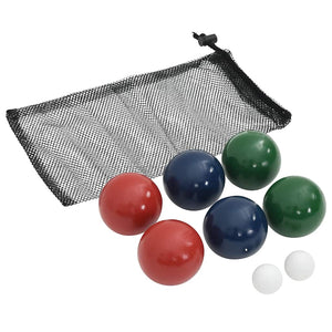 Σετ Μπάλες Bocce 8 Τεμ. με Θήκη Μεταφοράς Μασίφ Ξύλο Πεύκου