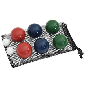 Σετ Μπάλες Bocce 8 Τεμ. με Θήκη Μεταφοράς Μασίφ Ξύλο Πεύκου