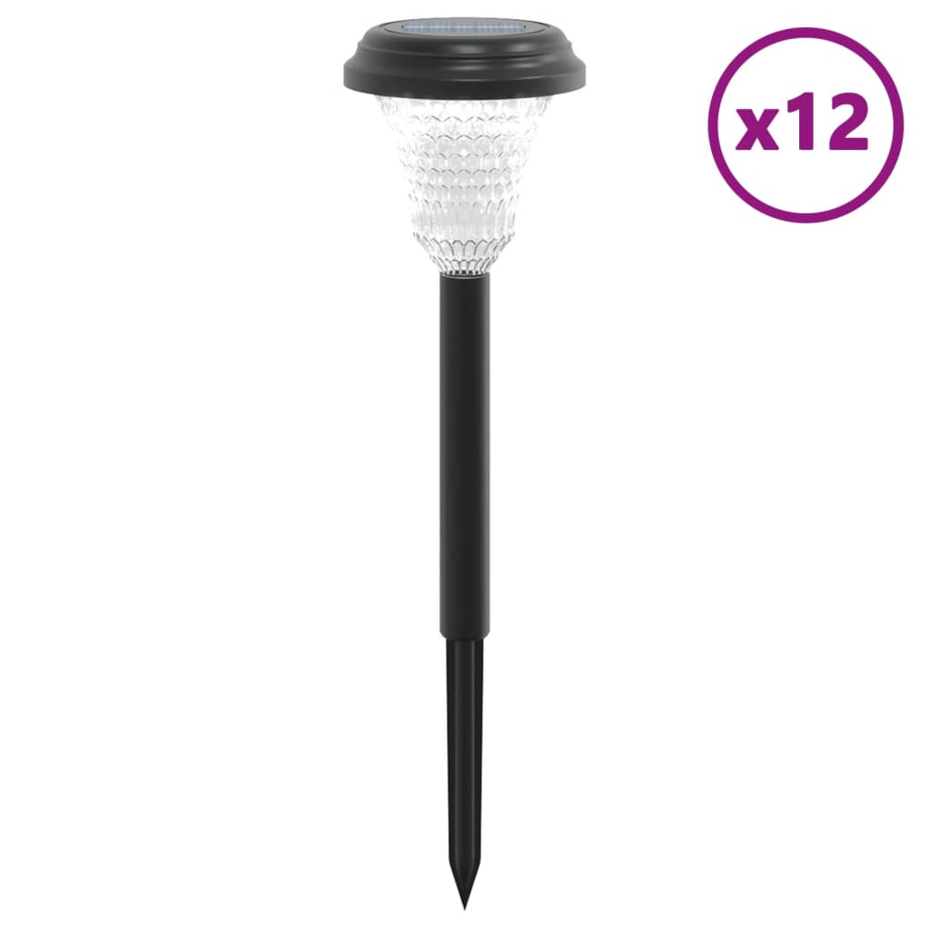 Ηλιακά Φωτιστικά Διαδρόμου Εξ Χώρου Στήριγμα 12 τεμ. Λευκό - Pakobazaar