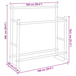 Κρεμάστρα Ρούχων 100 x 30 x 100 εκ. Μπαμπού - Pakobazaar