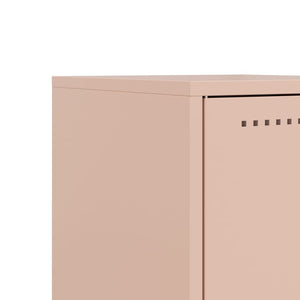 Κομοδίνο Ροζ 36x39x60,5 εκ. από Χάλυβα