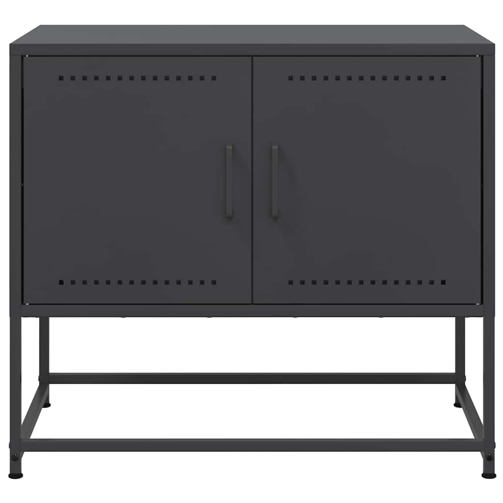 Έπιπλο Τηλεόρασης Μαύρο 68,5 x 39 x 60,5 εκ. Ατσάλινο - Pakobazaar